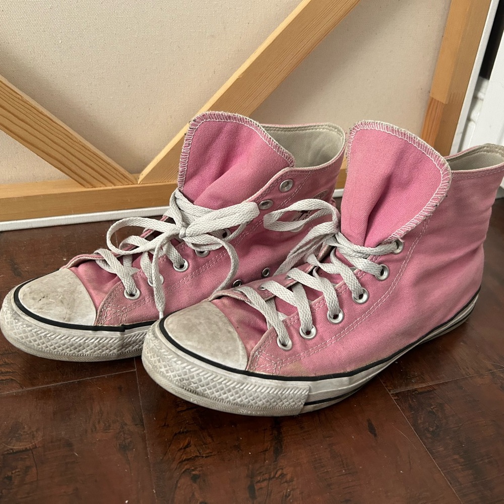 Pink High-Top Converse